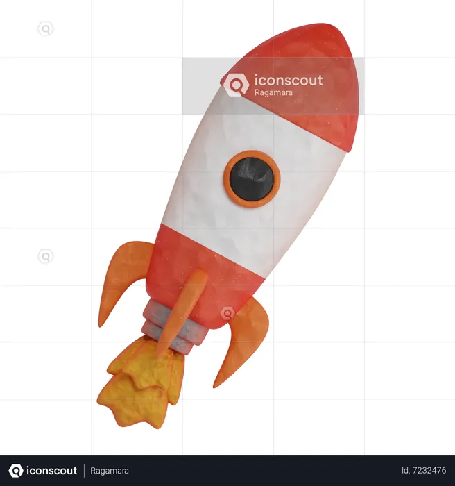 Rocket  3D Icon