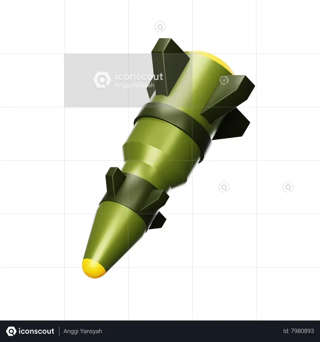 Rocket  3D Icon