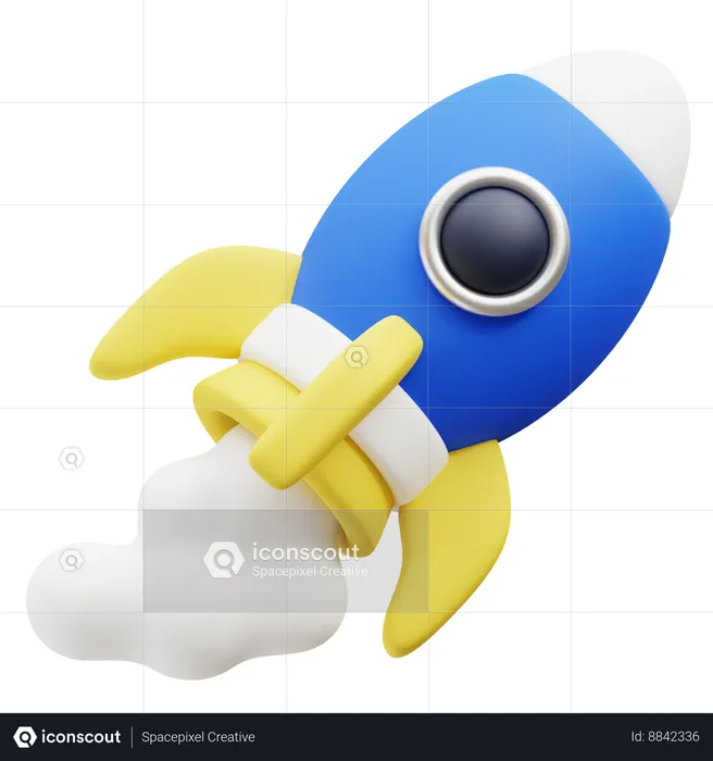 Rocket  3D Icon