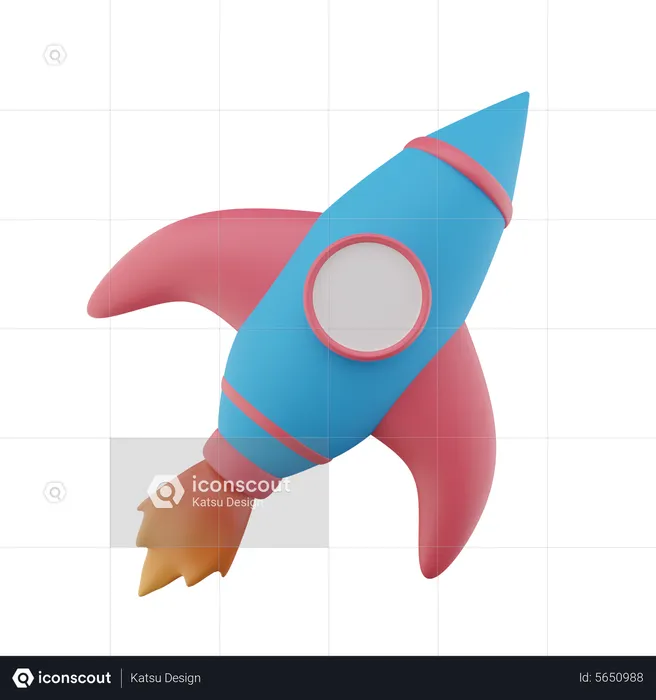 Rocket  3D Icon