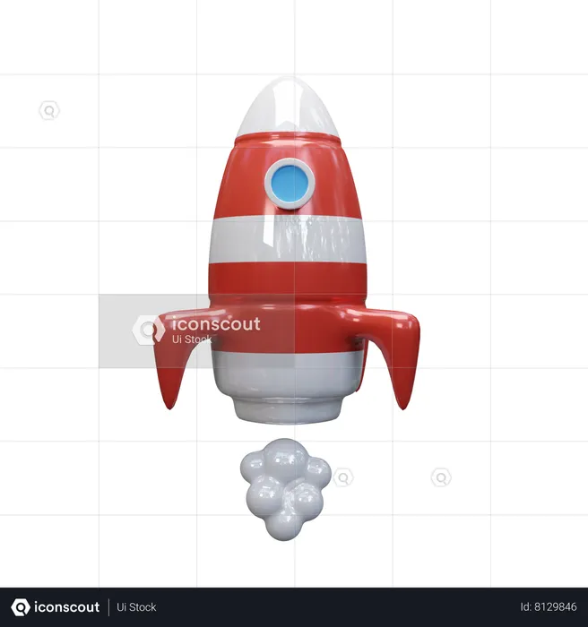 Rocket  3D Icon