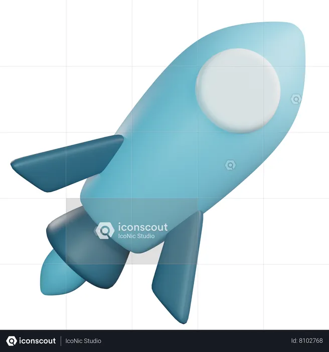 Rocket  3D Icon