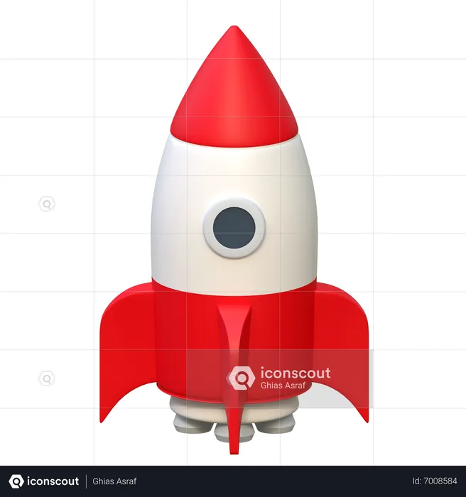 Rocket  3D Icon