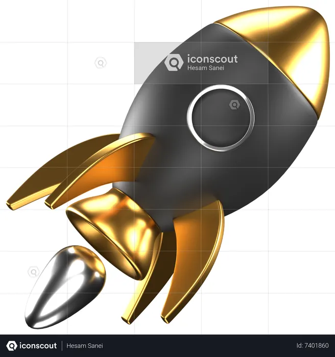 Rocket  3D Icon