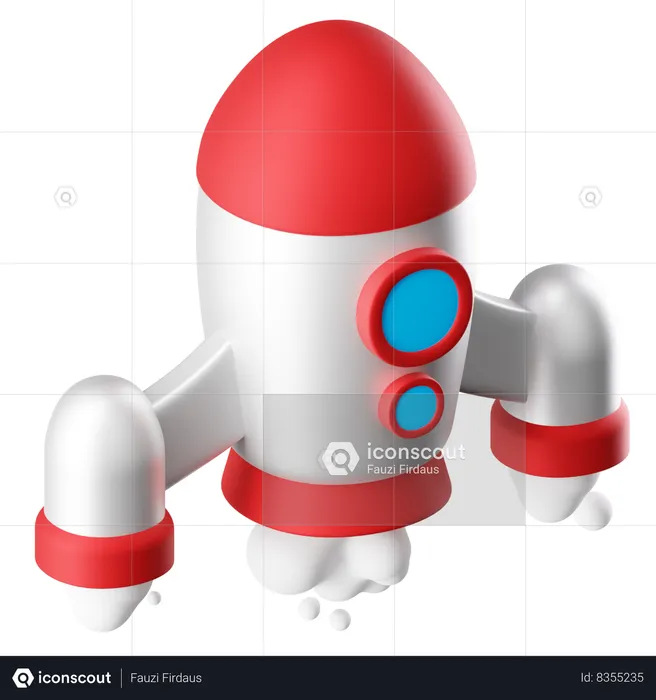 Rocket  3D Icon