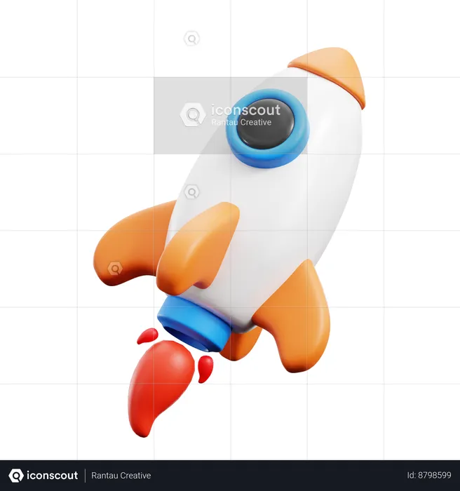 Rocket  3D Icon