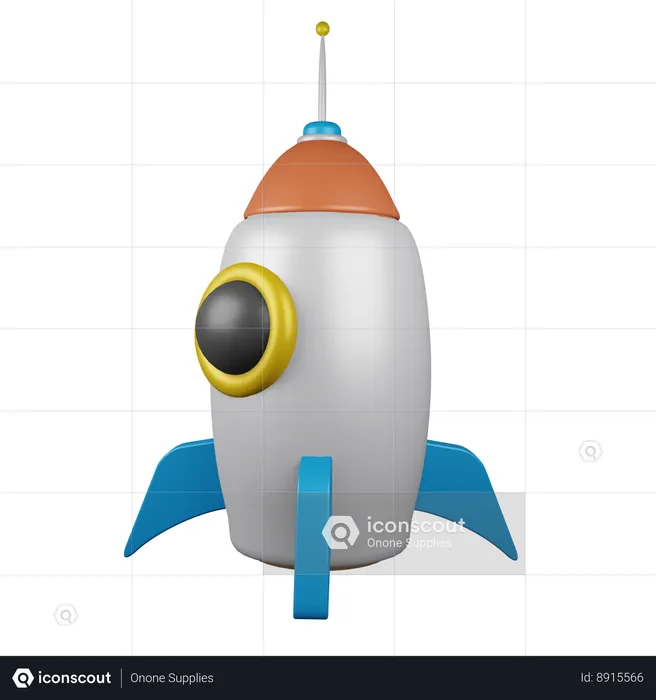 Rocket  3D Icon