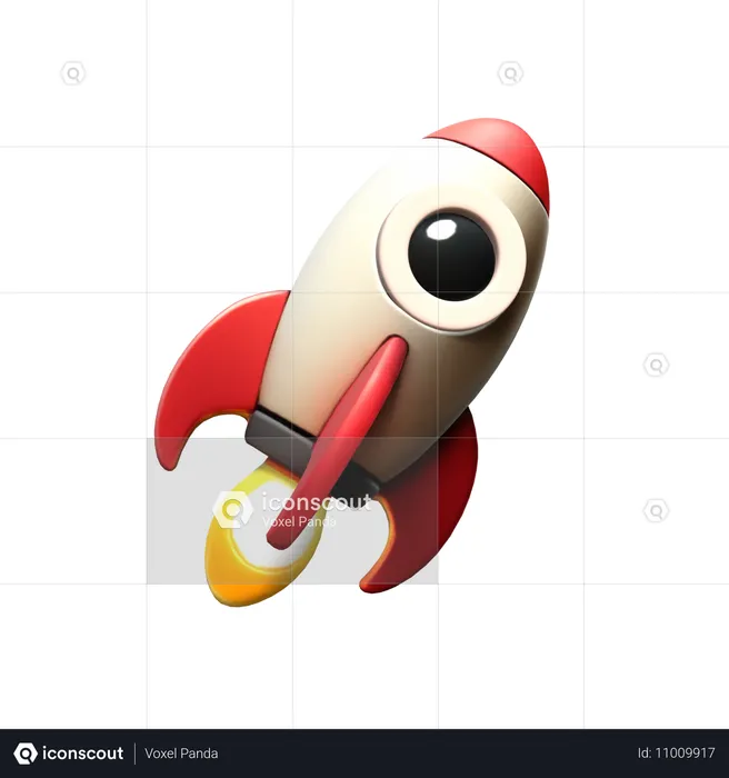 Rocket  3D Icon