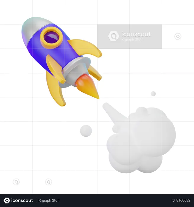 Rocket  3D Icon