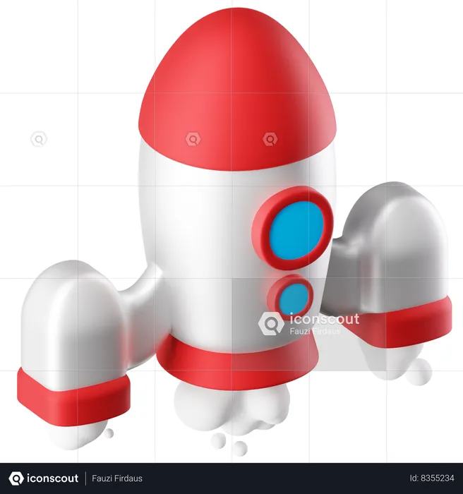 Rocket  3D Icon