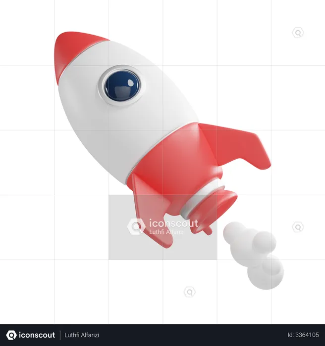 Rocket  3D Icon