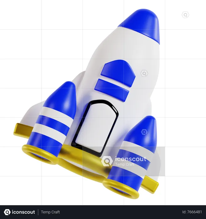 Rocket  3D Icon