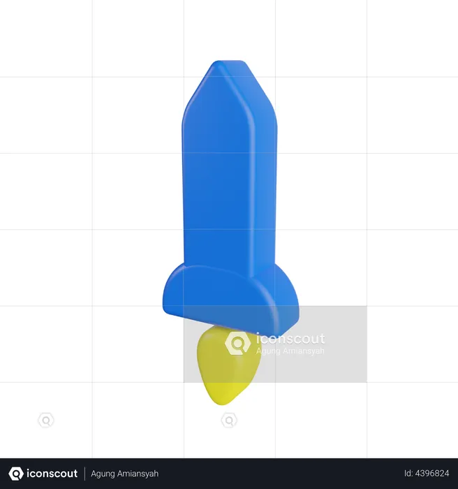 Rocket  3D Icon