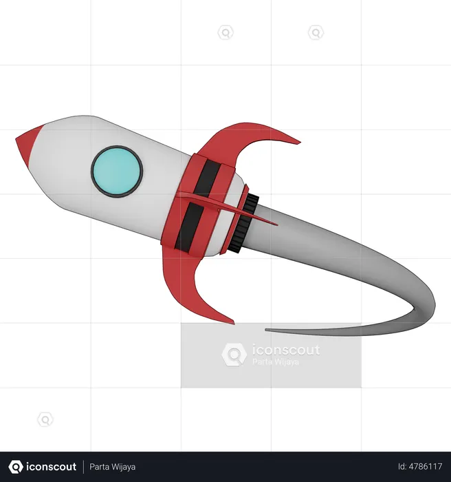 Rocket  3D Illustration