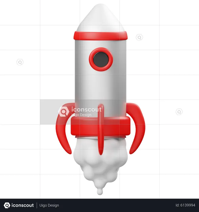 Rocket  3D Illustration