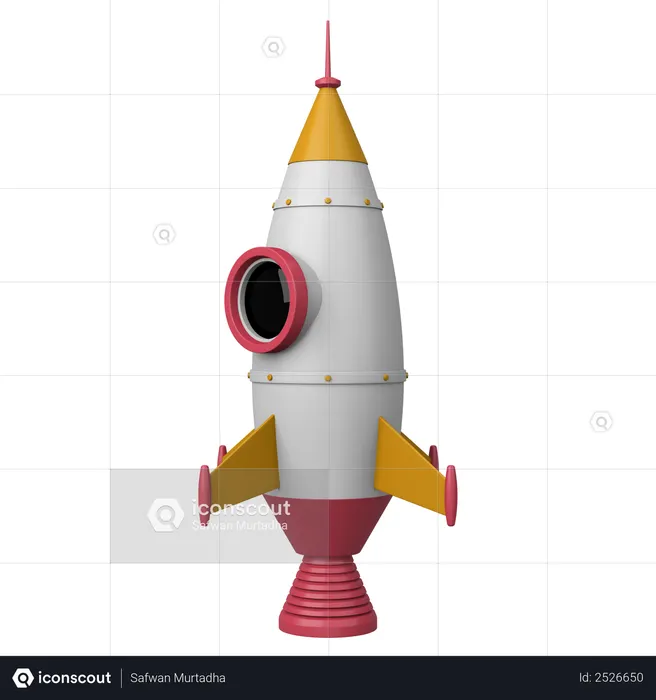 Rocket  3D Illustration