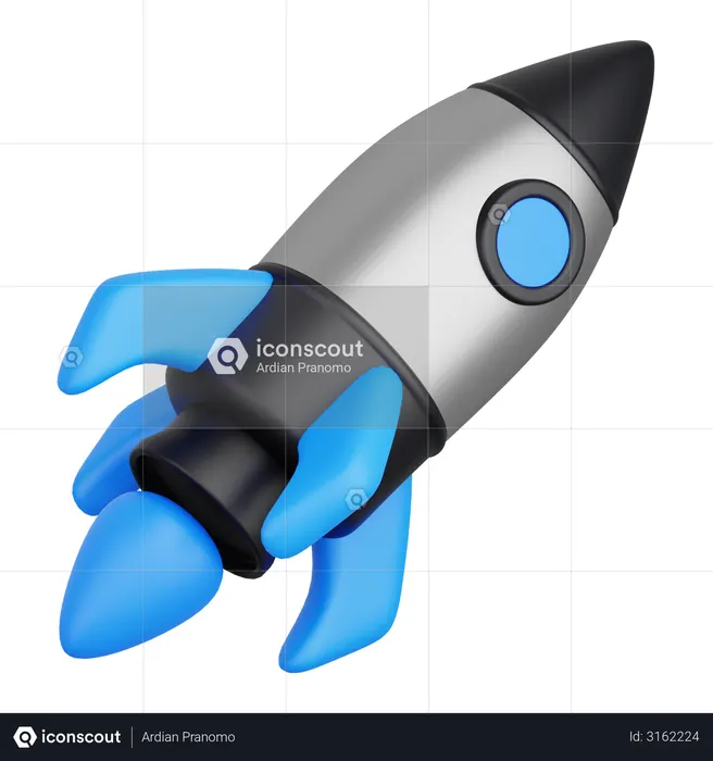 Rocket  3D Illustration
