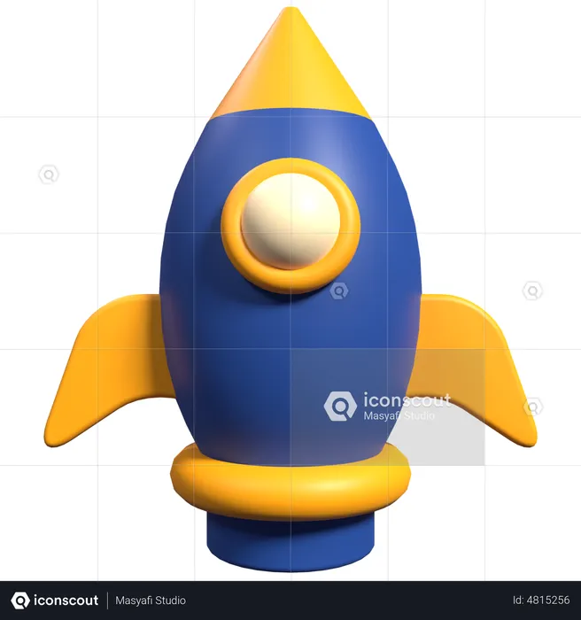 Rocket  3D Illustration