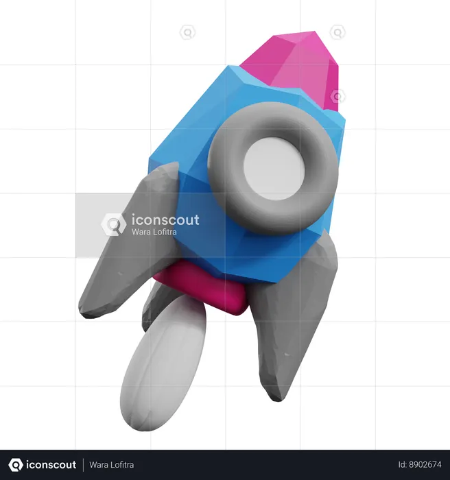 Rocket Science  3D Icon