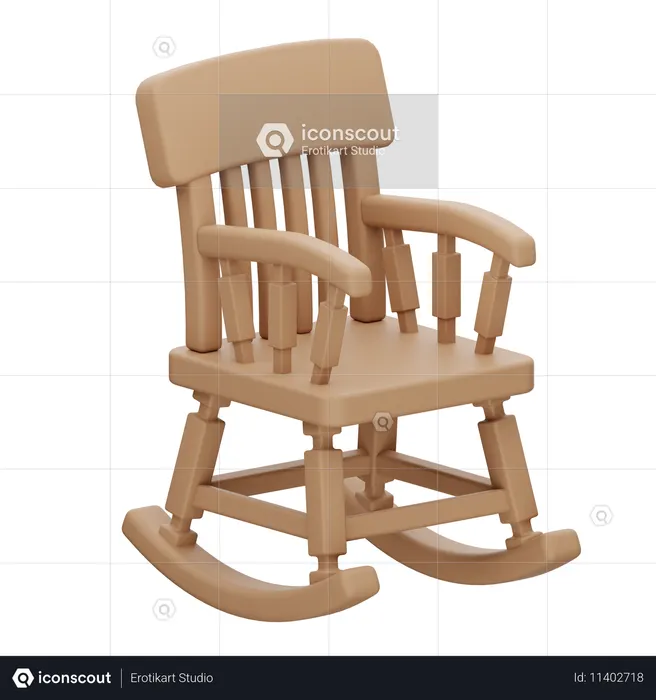 ロッキングチェア  3D Icon