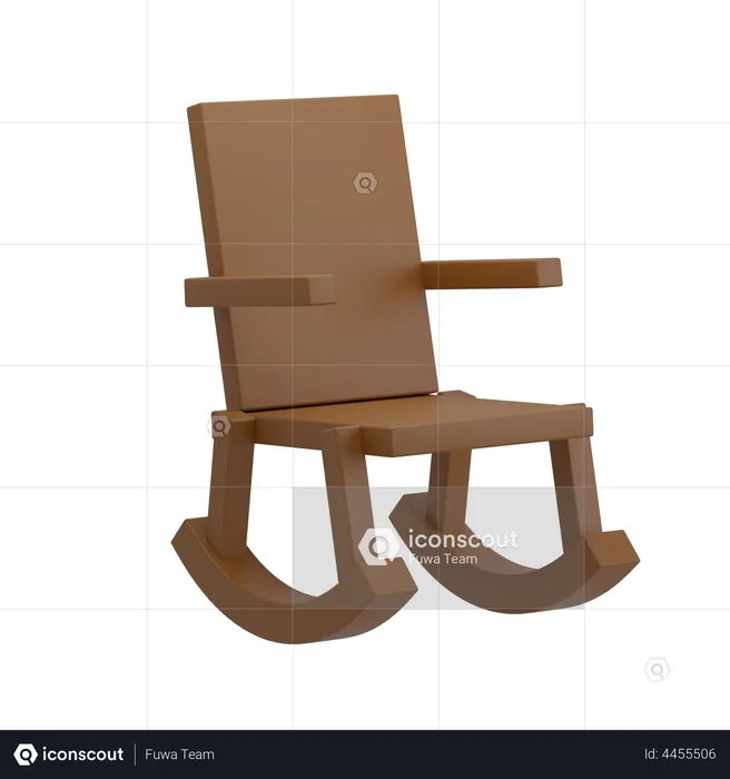 Rocking Chair  3D Illustration