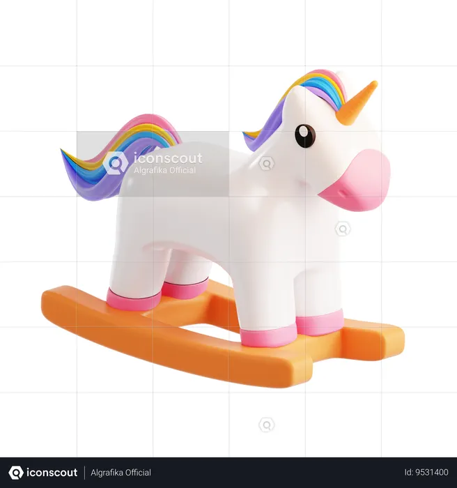 Rocking Horse  3D Icon