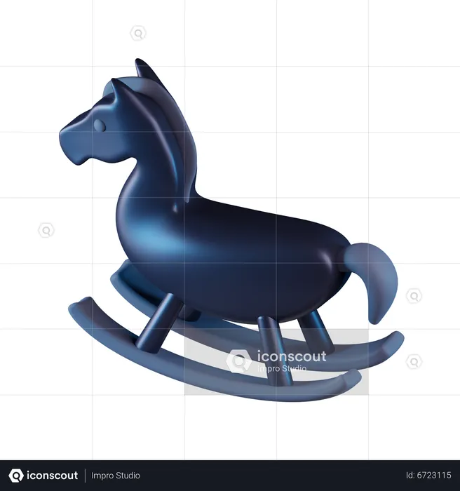 Rocking Horse  3D Icon