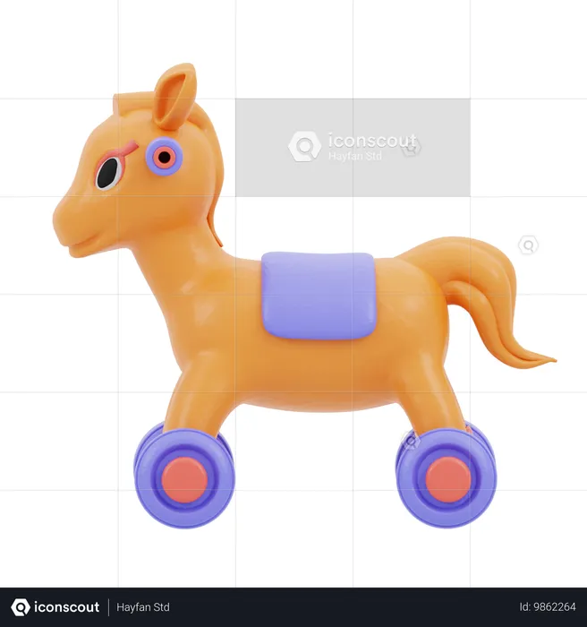 Rocking Horse Toy  3D Icon