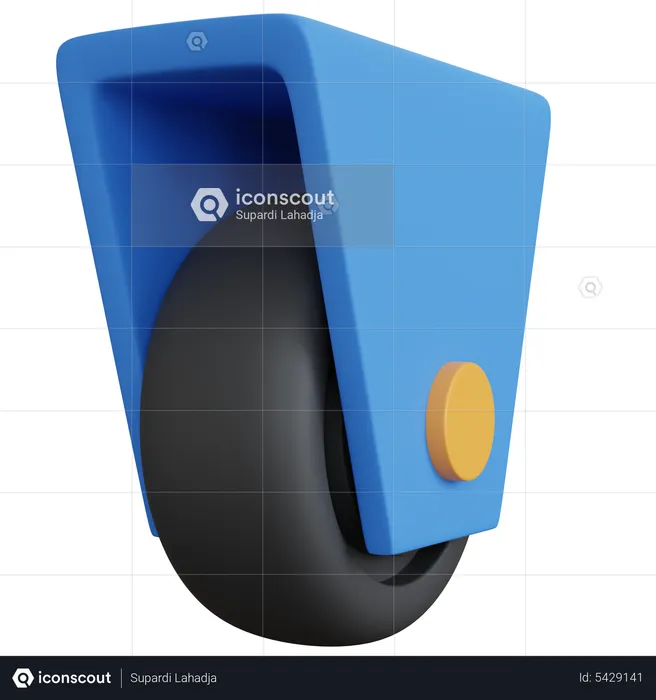 Roda de carrinho  3D Icon