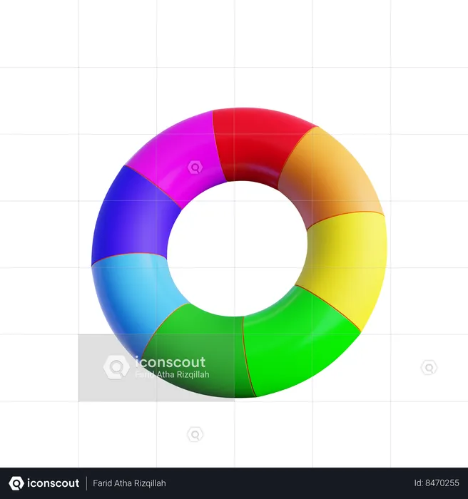 Roda de cores  3D Icon