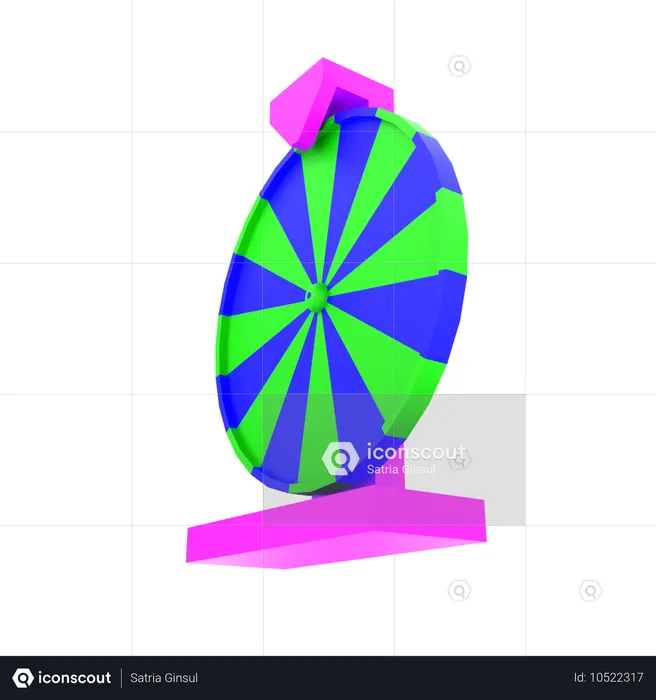 Roda giratória  3D Icon