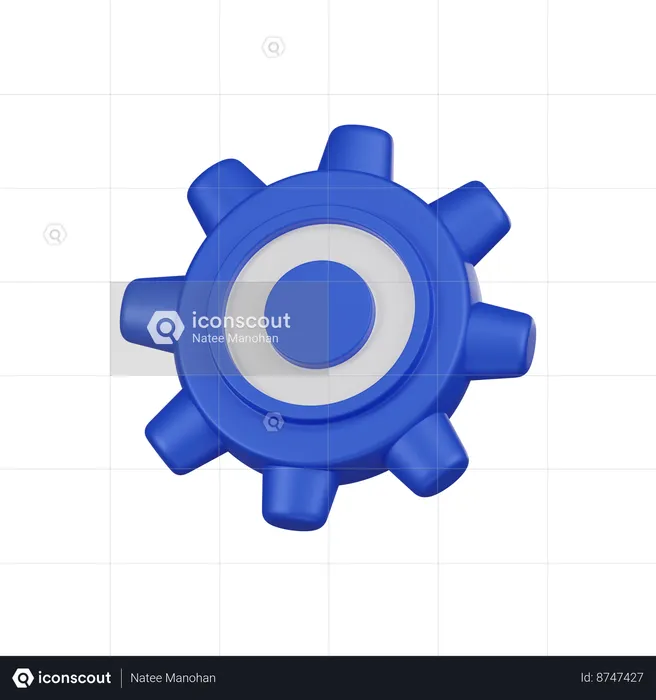 Roda dentada  3D Icon