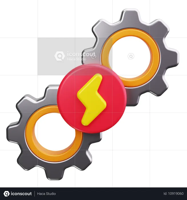 Roda dentada  3D Icon