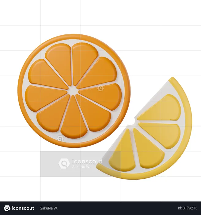 Rodaja de limon  3D Icon