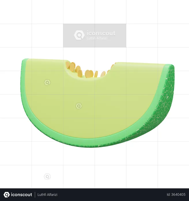 Rodaja de melón  3D Illustration