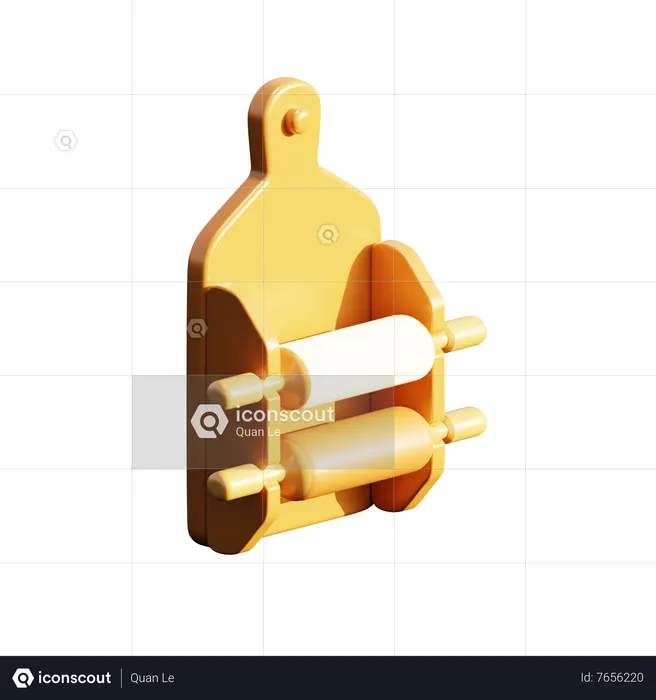 Rodillo de masa  3D Icon