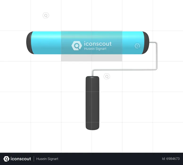 Rodillo  3D Icon