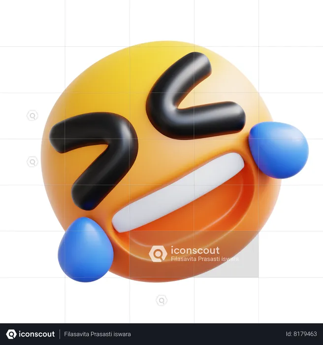Rofl Emoji 3D Icon