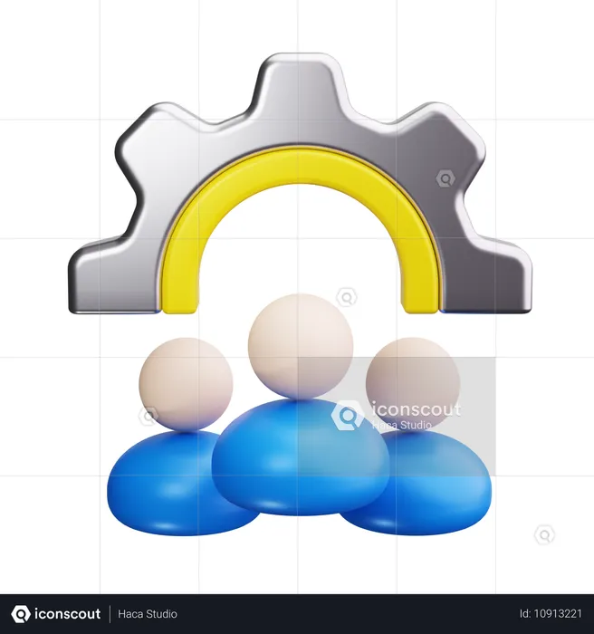 Roles de equipo  3D Icon