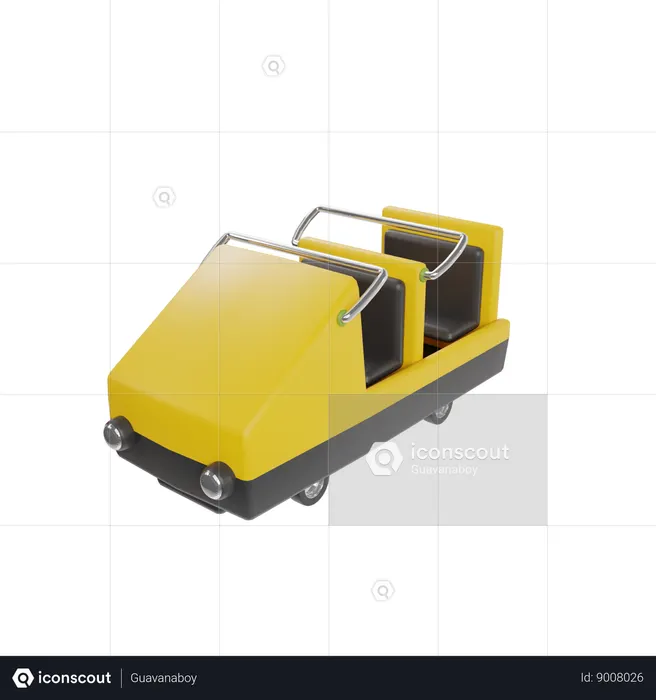 Roll Coaster Seat  3D Icon