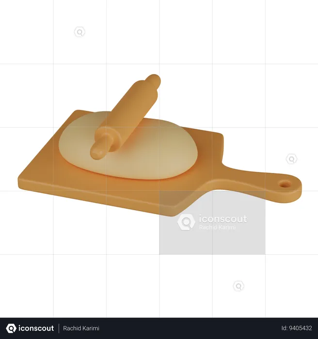 Roll dough  3D Icon