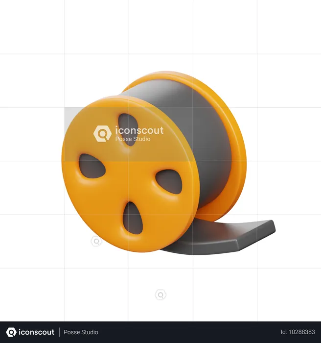 Roll Film  3D Icon