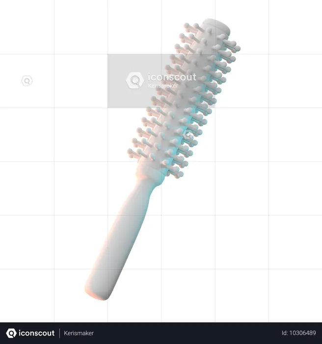 ロールヘアコーム  3D Icon