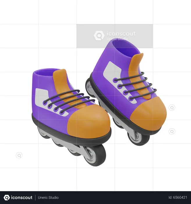 Roller Blade  3D Icon