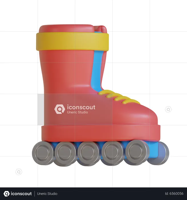 Roller Blade  3D Icon