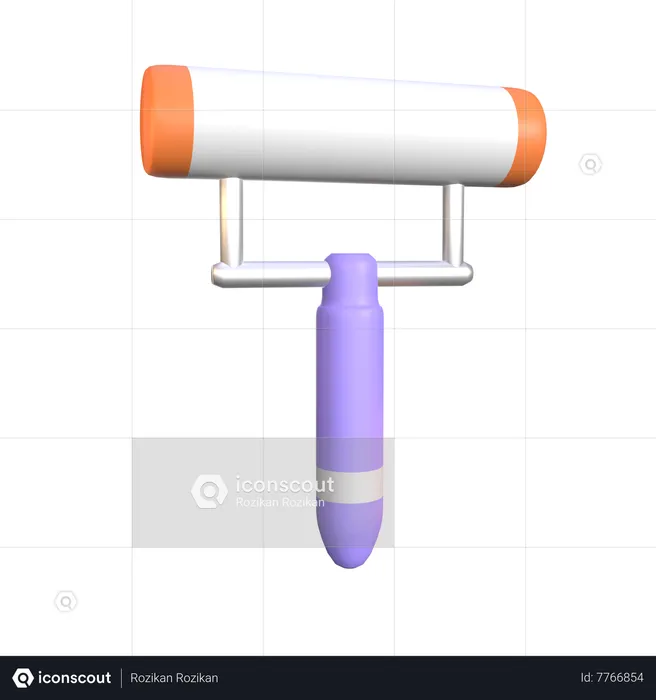 Roller Brush  3D Icon