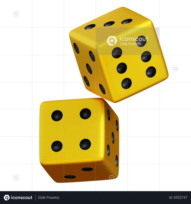 Rolling Dice  3D Icon