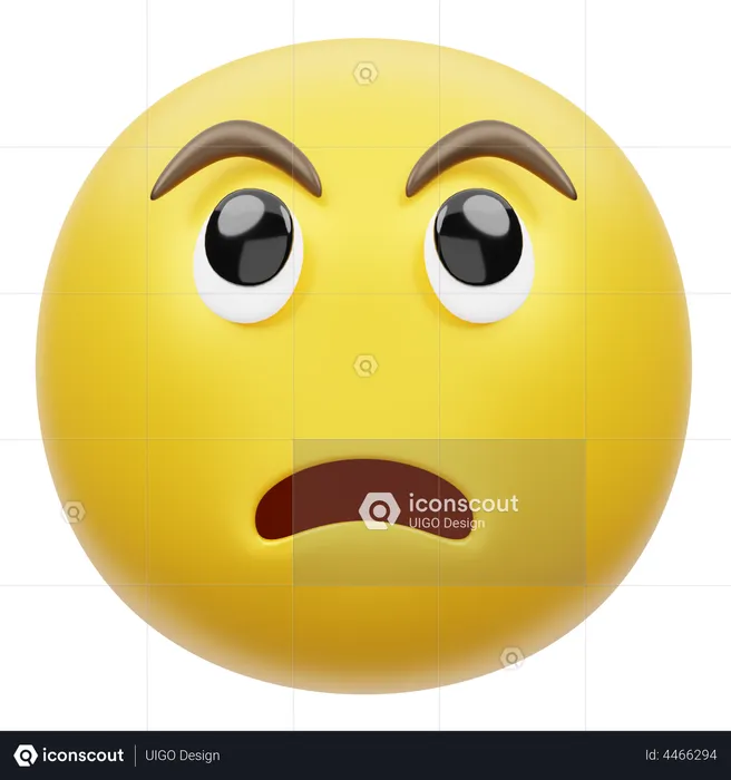 Rolling Eyes Emoji 3D Illustration