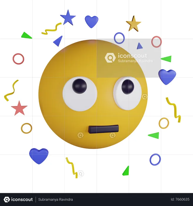 Rolling eyes emoji Emoji 3D Icon