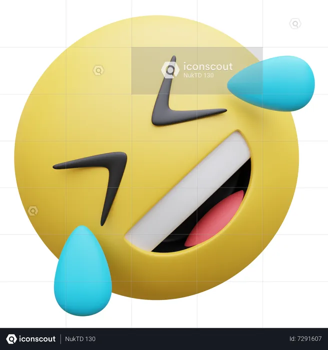 Rolling On The Floor Laughing 3d Icon Download In Png Obj Or Blend Format 